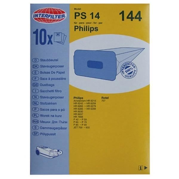 10 sacs pour aspirateur sp49 Convient Pour Philips FC 9009 Universe parquet