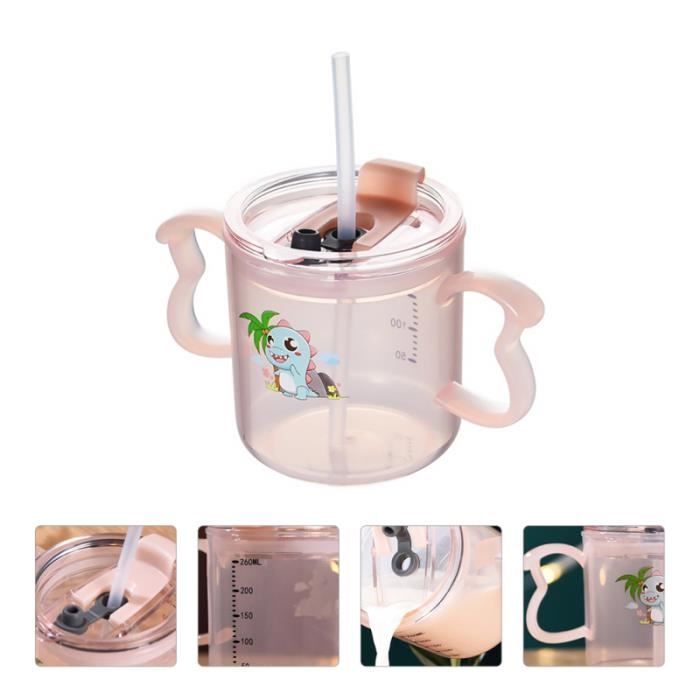1 Pc Adorable Poignee Tasse De Lait De En Verre D Eau Pour Bebe Enfants Tasse A Bec Gobelet Verre D Apprentissage Achat Vente Tasse D Apprentissage Soldes Sur