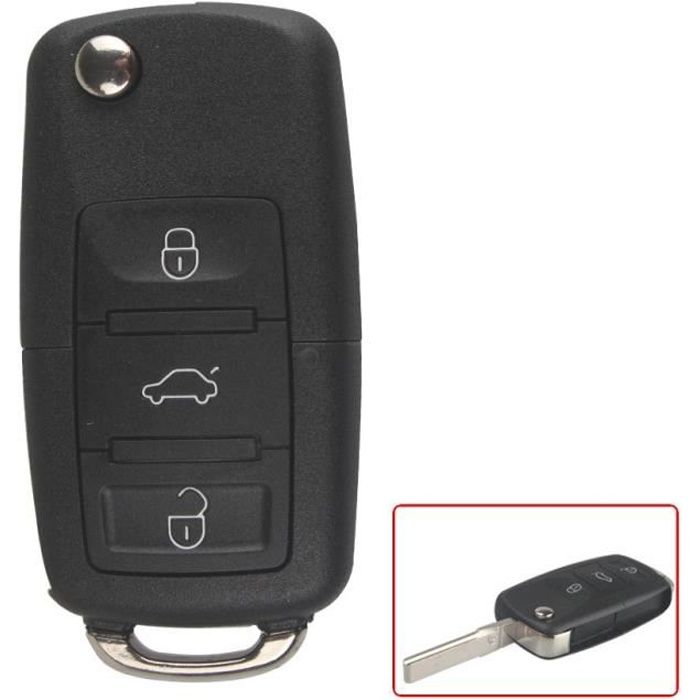CLE PLIP Volkswagen Golf Polo Passat Bora Touran Cady Jetta 3 boutons COQUE N°1 ProPlip