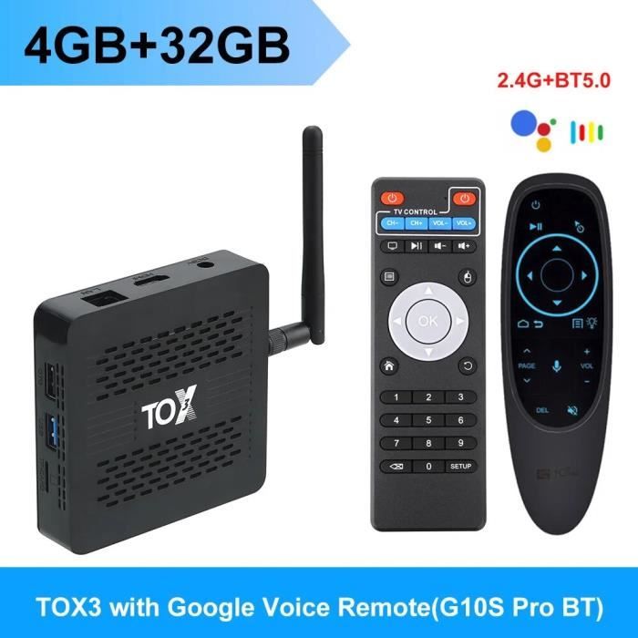Boîtier TV Android 11 ADDCOLOR T95PLUS - 4GB RAM/64GB ROM - Processeur S905X4 - WiFi 6 - Support 8K - 2024