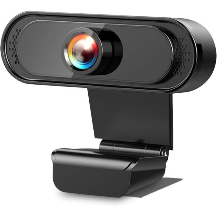 Webcam 1080p Vinmooog Avec Micro - USB Plug & Play, 110° Angle, Pour Zoom/Skype/Teams