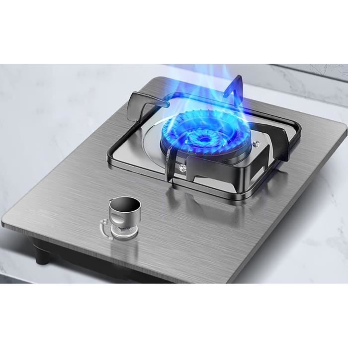 Cuisinière à Gaz Intérieur 1 Feu 7,2 KW - Plaque En Verre, Minuterie, Protection Anti-extinction, Pour Maison/camping (LPG)