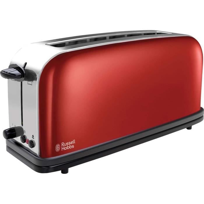 Grille-pain Braun Breakfast HT1110WH - Fente Extra Longue 25 Cm, 8 Niveaux De Grillage, 1030 W