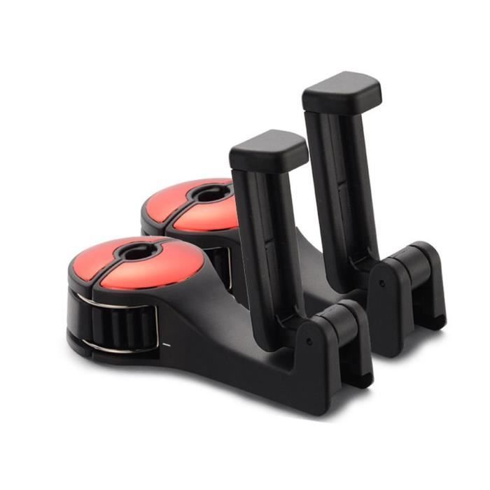 2 PCS Crochet Pour Appuie -TêTe De Voiture, 2 En 1 Crochets De Siege De Voiture Avec Support De Telephone Portable Crochet Universel Voiture 97096586