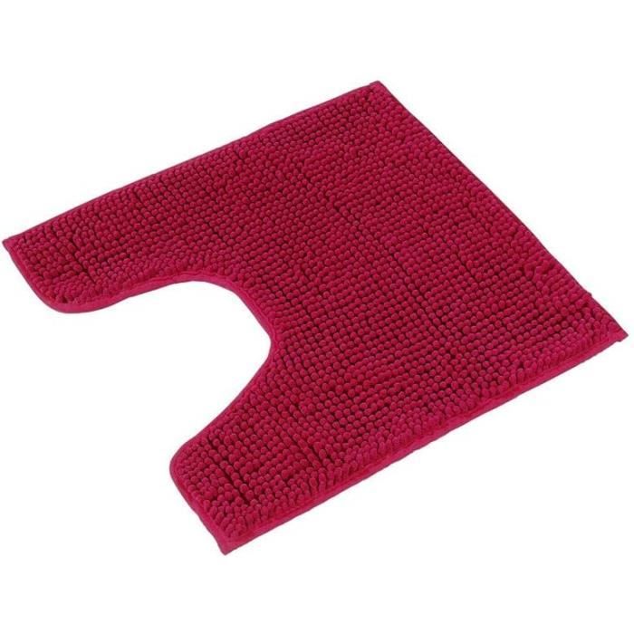 Brandsseller Housse d'abattant de WC - 38 x 48 cm - Découpe en microfibre douce - Pour un confort optimal et un style - Gris
