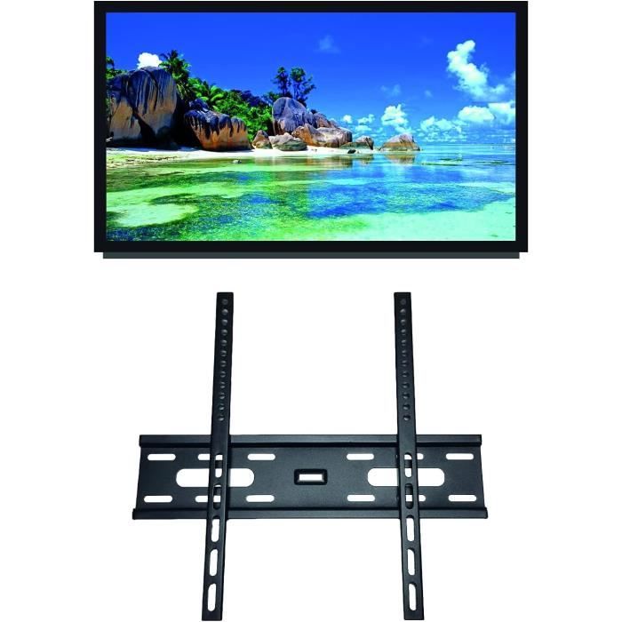 UNHO Support TV Angle Mural Orientable Pour Écrans LED LCD Plasma 32-65''  VESA Max 600x400mm Capacité 45kg Meuble TV Mural Angle