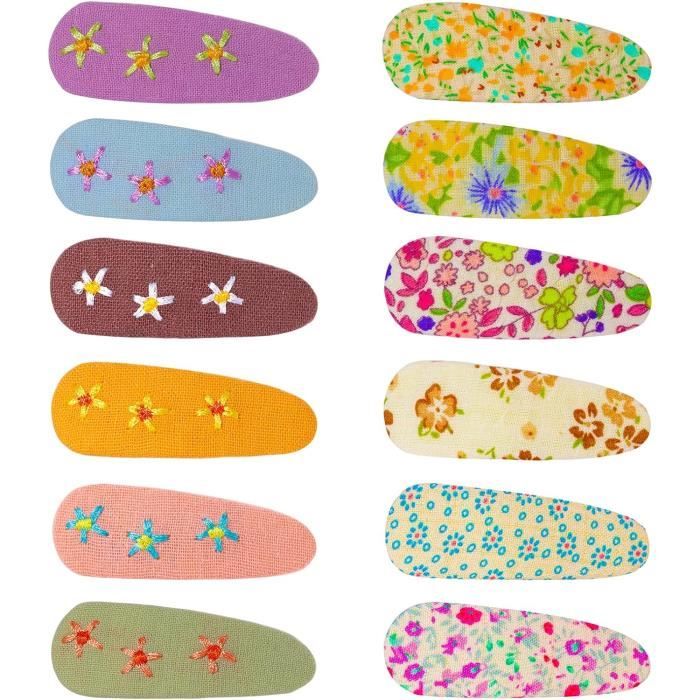 Lot De 3 Pinces à Cheveux Pour Filles – Décoration Fleurie Multicolore – Bébé Et Enfant – Neuf Avec étiquettes