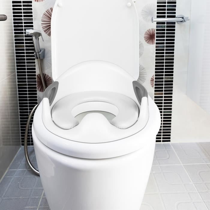 Serrure De Toilette Sécurité Enfant - Verrou à 2 Boutons, Pivote à 180°, Réglable, Installation Sans Outils