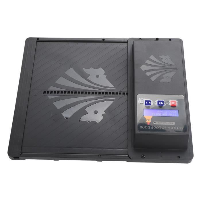 Comparer les prix de SURENHAP ouvre-porte automatique de poulailler Porte automatique de poulailler USB 3 en 1, capteur de lumière, jardin filet Noir