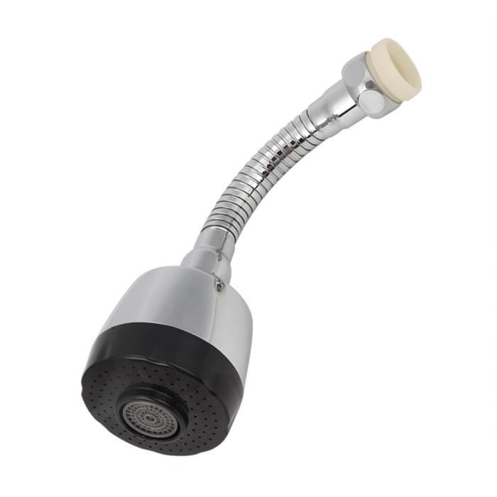 Tête De Pulvérisation Réglable Pour Robinet - Buse Rotative Noir, Facile à Installer