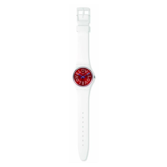 Bracelet silicone et plastique femme - SWATCH - Montre femme SWATCH PUREST LOVE