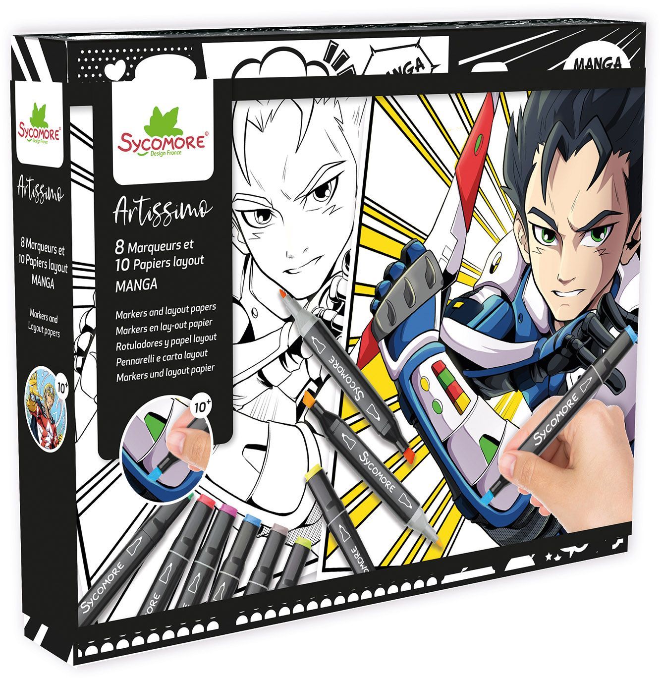 Au sycomore Coffret Artissimo manga garçon 29 pièces