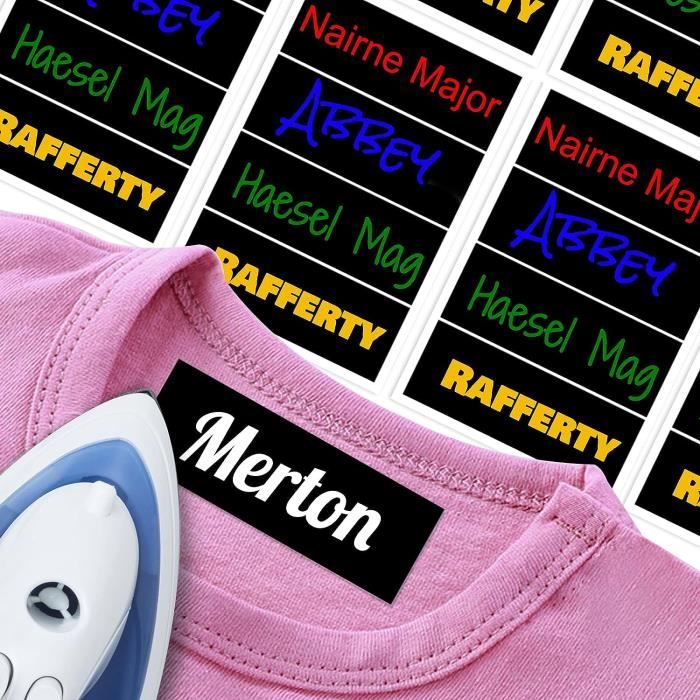 Etiquettes vêtements thermocollantes pour enfant