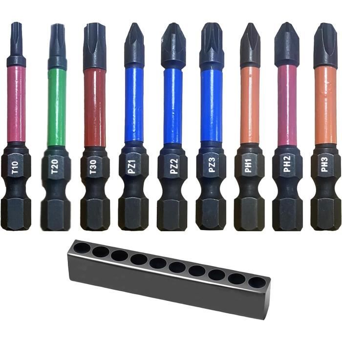 Renvoi d'angle  90°+ 6 embouts 25mm LEMAN 56007 - PH2, PZ1, PZ2, T15, T20, T25 main image 1