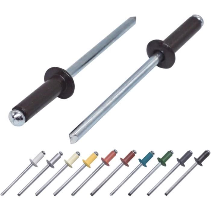 Rivets Aveugles Aluminium Tête Fraisée M2,5 à M5 - Lot De Tailles Variées Selon Norme DIN 7337