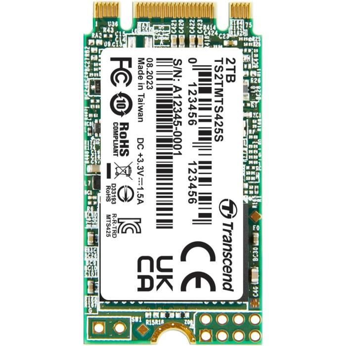 Transcend 2TO SATA III 6Gb/s 42 mm M.2 425S SSD Solid State Drive TS2TMTS425S