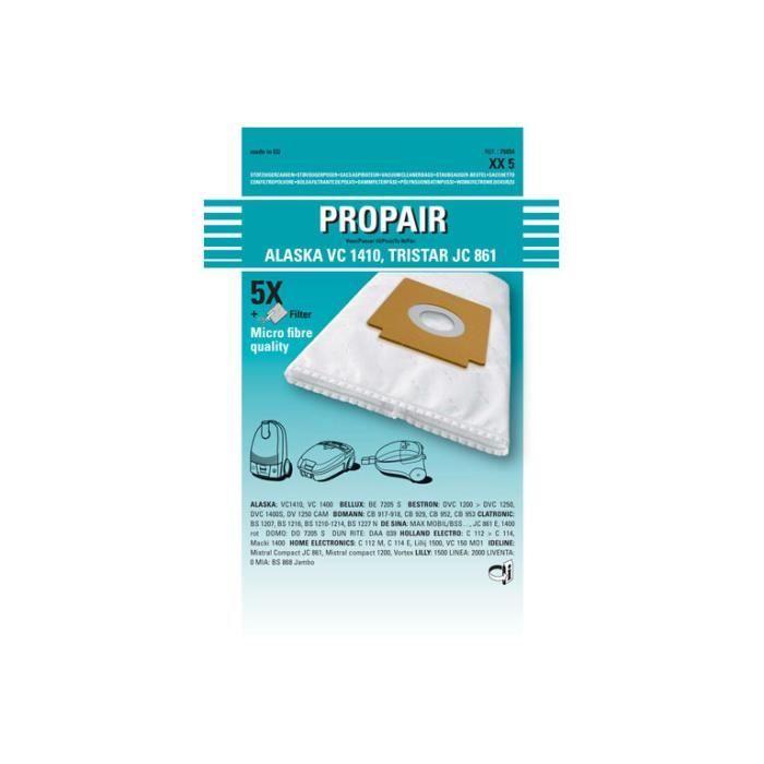 TRISTAR - SAC ASPIRATEUR PROPAIR JC 861 SET 5 + 1F - - Tristar