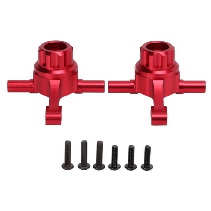 TYCIONG Bras D'articulation Avant en Alliage D'aluminium Durable, Tasse de Direction pour Voiture TT02 1/10 RC (Rouge