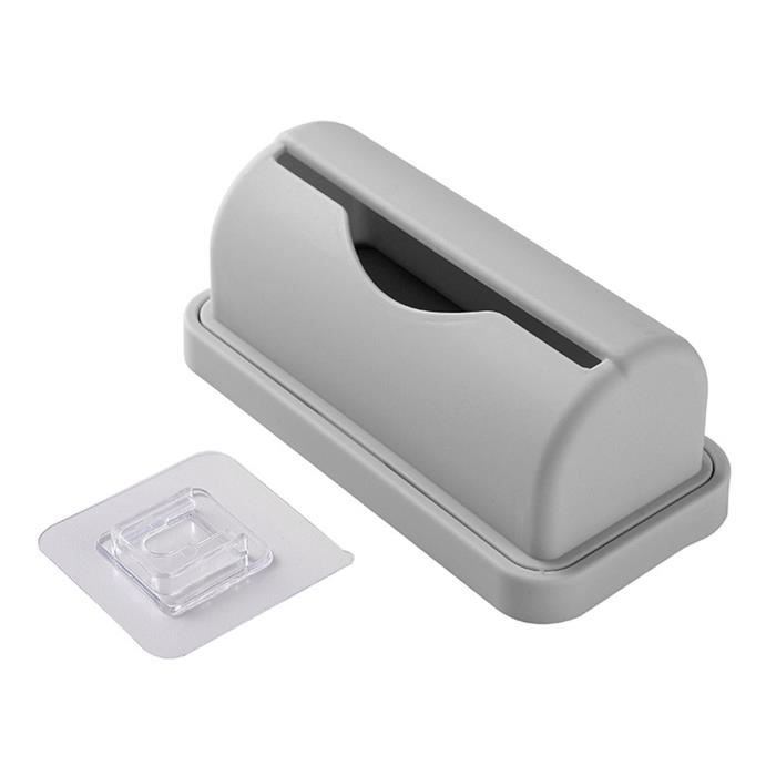 Support Mural Distributeur De Sacs Poubelles - Boîte Rangement Adhésive, 18x8.5x7.5 Cm - Avec 30 Sacs - 4