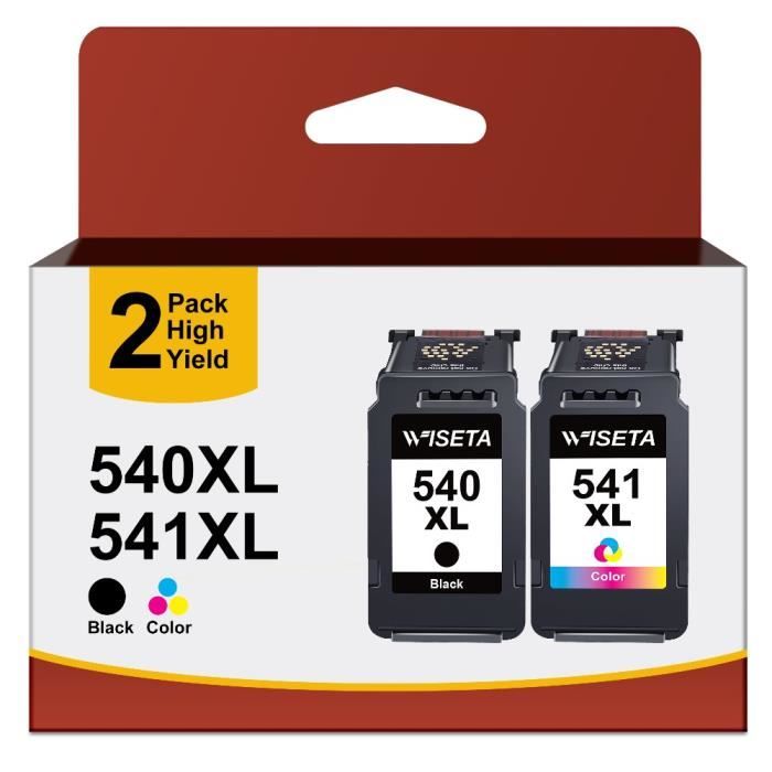 Cartouche d'encre CL541XL couleur PG540XL noir Remanufacturée Canon Pixma  MG3600