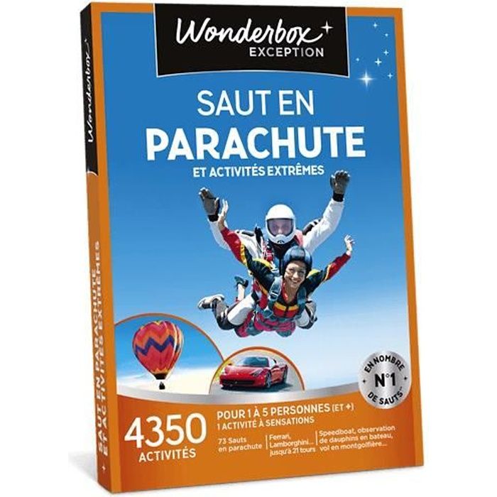 Cadeau sensation - Saut en parachute et activités extrêmes - Wonderbox - 4350 activités
