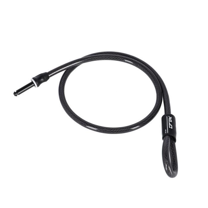Câble antivol XLC System Mrs - noir - 100 cm x 12 mm - XLC - Apte pour porte-vélos Almada Work-E Xtra LED