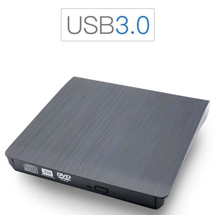 Graveur Lecteur de DVD externe portable USB 3.0 - ONEVER - DVD-RW - Noir -  Windows/MAC - Cdiscount Informatique