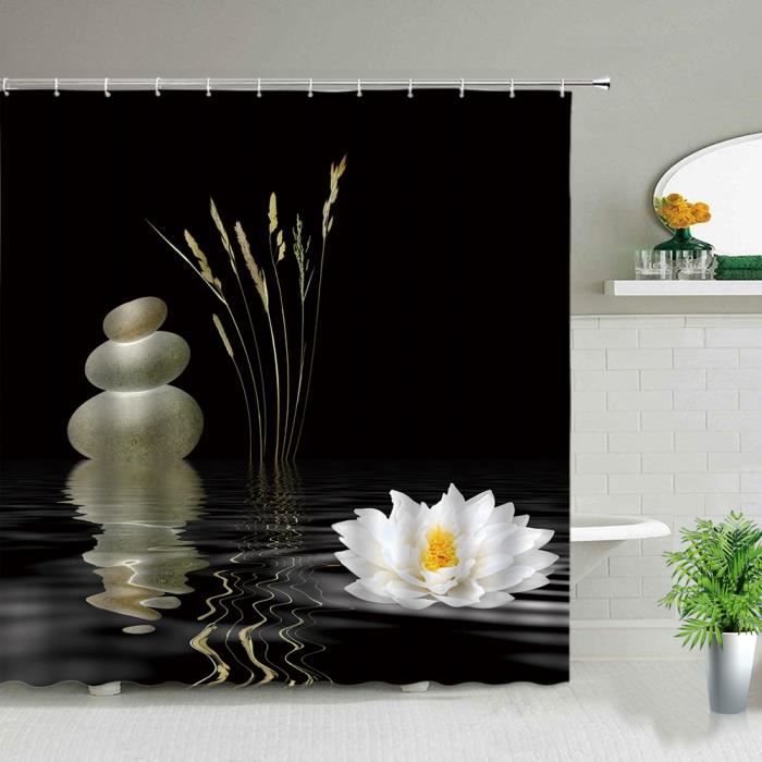 Rideau de Douche Bouddha <br> sable