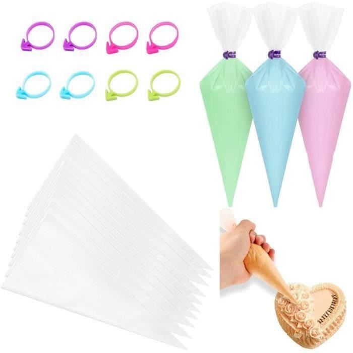 100 Poches à Douille Jetables 40cm - Grand Format Pour Pâtisserie & Décoration Gâteaux