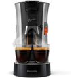 Machine à café dosettes SENSEO select - Philips CSA250/11 - Modèle premium acier brossé - Noir-1