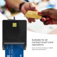 Atyhao lecteur de carte d'identité Lecteur de carte à puce multifonction USB2.0 pour M2 / MS / Banque / ID / SIM / Mémoire /-1