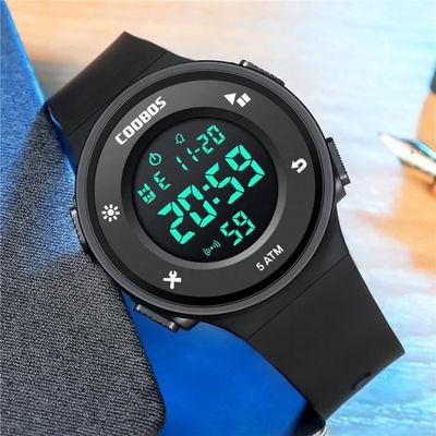 Montre LED Enfant Numérique - Bracelet Silicone Sport Calendrier Quartz Garçon Fille