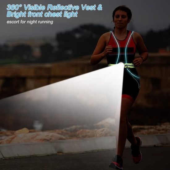 Dispositif Reflechissant Running - Limics24 - Réglable Réfléchissant Gilets  Élastique Veste Sécurité 4 Arm-Leg Sangle - Cdiscount Sport