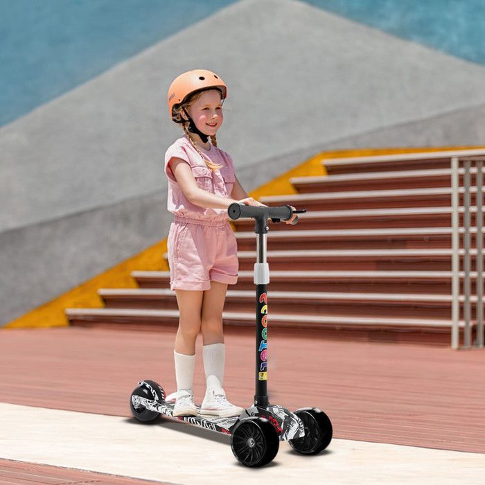 UPGO Trottinette pour 6 Ans et Plus, Enfants, Ados et Adultes, Charge Maximale de 240 LB, Pliable, Roues de 8 Pouces, Violet