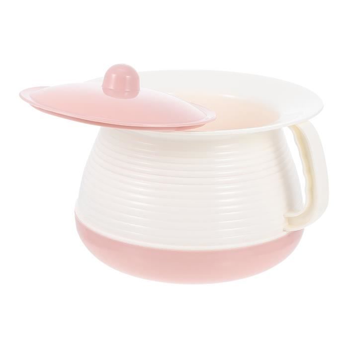 Pot De Chambre 1,5 L Avec Couvercle Et Poignée – Portable, En PP, Pour Voiture, Camping, Chevet – Couvercle Hermétique, Base Stable