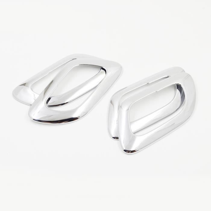 Bordure Déco Intérieur Voiture ABS Argent - Pour Porte-Gobelets Peugeot 3008 GT / 5008 2017-2022