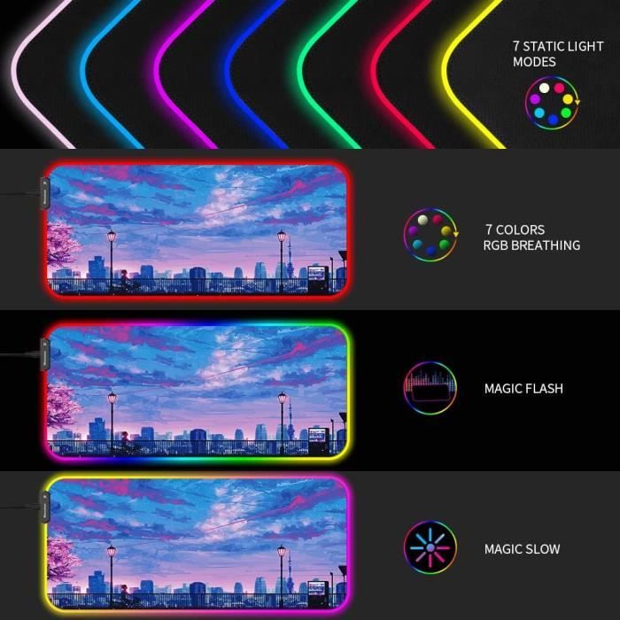 Alfombrilla De Ratón RGB Para Gaming Stray, Alfombrilla Retroiluminada Para Gamers, Accorios