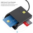 Atyhao lecteur de carte d'identité Lecteur de carte à puce multifonction USB2.0 pour M2 / MS / Banque / ID / SIM / Mémoire /-2