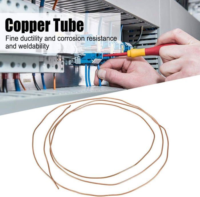Tube En Cuivre Souple 2M OD 3mm ID 2mm - Tuyau Cuivre Pour Plomberie Et Réfrigération