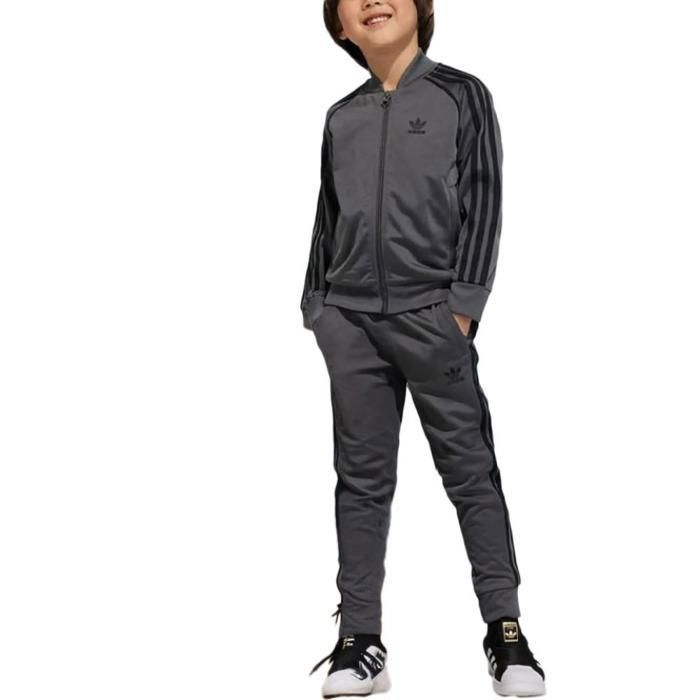 Survetement Adidas Gris Homme Jogging Homme En Toile Stretch Gris