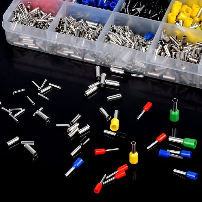Lot De 280 Cosses électriques Isolées à Sertir, Assortiment De Connecteurs, Neuf