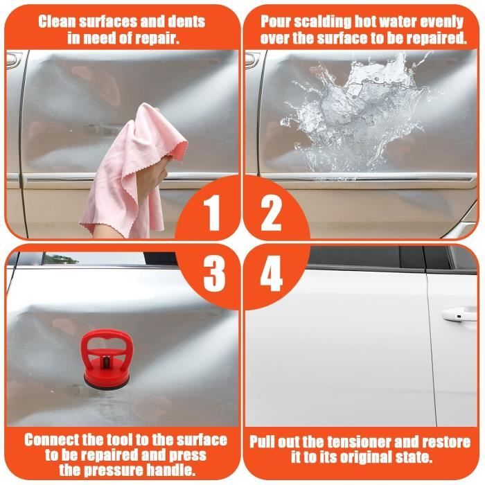 Débosselage De Voiture, Ventouse Pour Verre Et Carrelage, Outil De Retrait Pour écran Et Plafond Pour La Réparation Des Bosses De Voiture