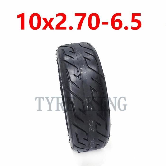 Pneu Tubeless Pour Trottinette électrique – 10 Pouces (10x2.125), Noir, Caoutchouc