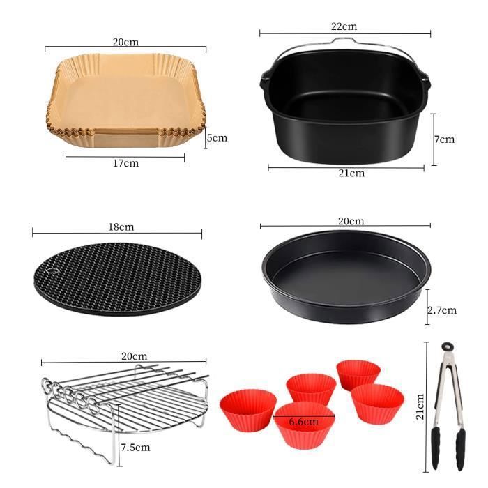 Accessoire Pour Friteuse - Limics24 - Accessoires À Air Chaud Ensemble