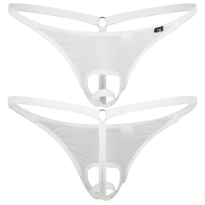 Slip Homme Respirant Bikini G-String - Taille Basse En Spandex, Confortable