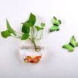 Aquarium,Bocal à poisson suspendu en verre,Pot à plantes mural,décoration pour aquarium,jardinière J2Y - Type plum shaped-3