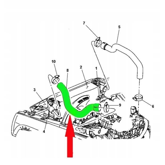 TUYAU TURBO POUR JEEP Cherokee III (KJ) 2.8 CRD 4x4 55037730AC Tuyau D