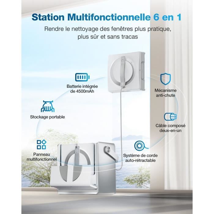 Nettoyant Vitres 230ml Pour Robot Ecovacs Winbot - Compatible W2 PRO OMNI, W1, W850... - Sans Résidu, Séchage Rapide