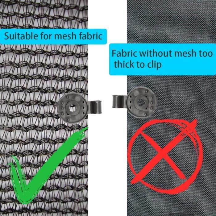 edenvista Clips de Fixations traités Anti-UV pour Brise Vue de 90 à 350 edenvista Clips de Fixations traités Anti-UV pour Brise Vue de 90 à 350