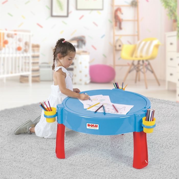 Table à Eau Et Sable 3 Niveaux Avec 2 Chaises – Accessoires 16 Pièces – Cascade Et Roue Hydraulique – Pour Enfants 1-8 Ans